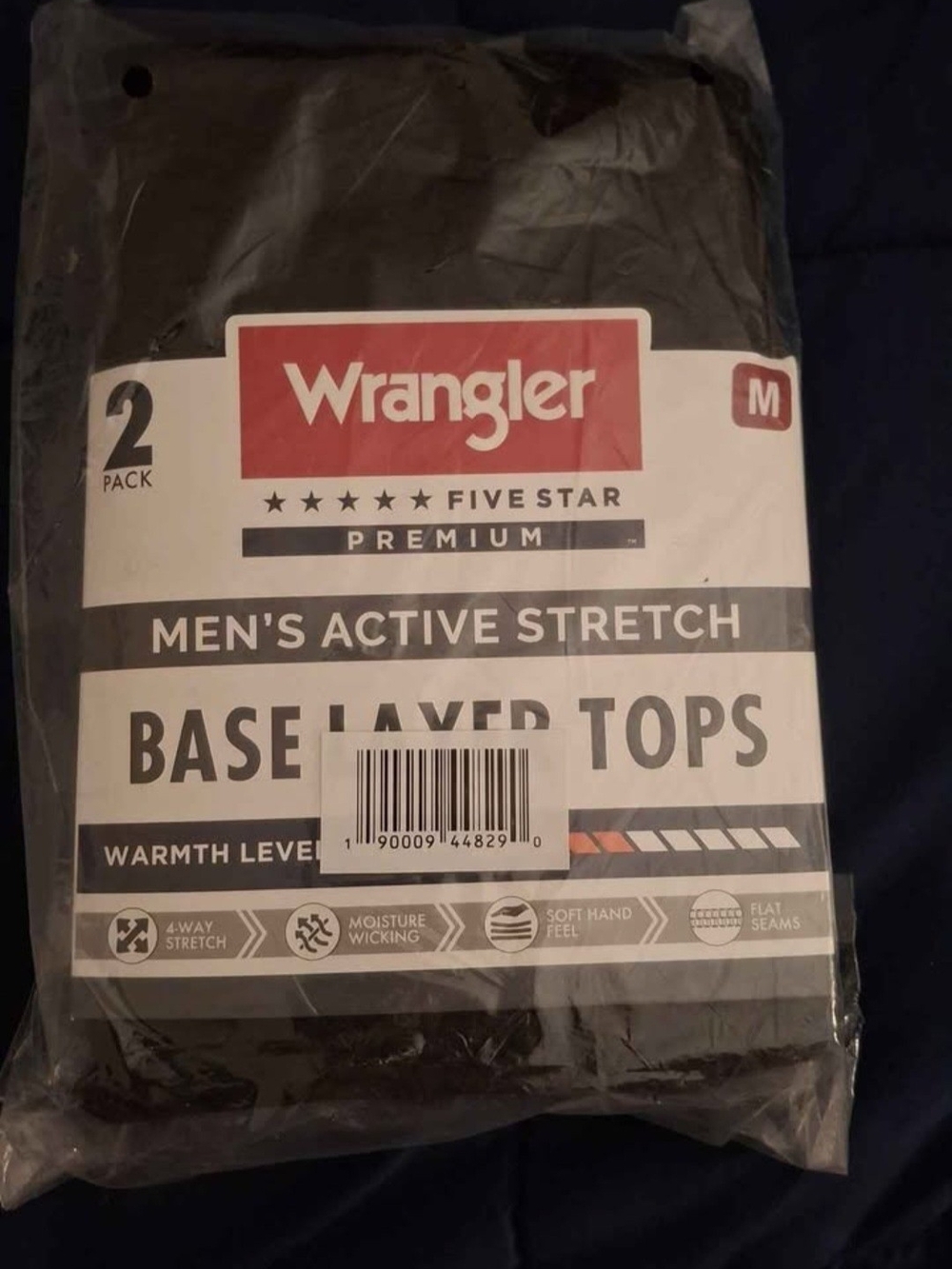 Wrangler Black Base Layer Top -  Men's Med And XXL Available